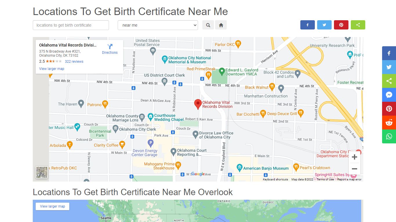 Locations To Get Birth Certificate Near Me